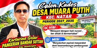 Kartarina Gelar Pangeran Bandar Suttan Siap Maju sebagai Calon Kepala Desa Muara Putih