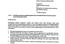 Polemik Fasum Griya Sukarame, Warga Surati Wali Kota dan Minta Perkim Periksa Legalitas Site Plan